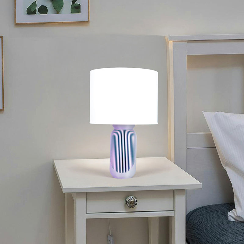 Viva Light 3D Printed Table Lamp - White,Purple media 3