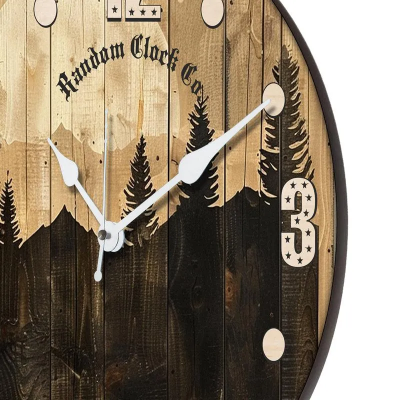 Zaman Analog Wooden Wall Clock media 6