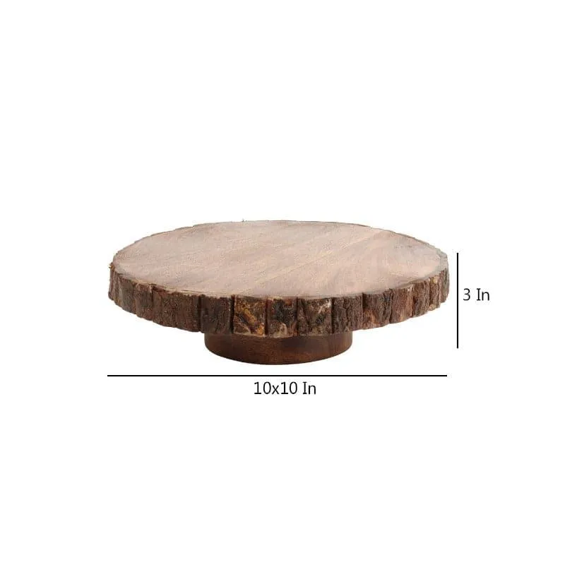 Timona Wooden Cake Platter media 6