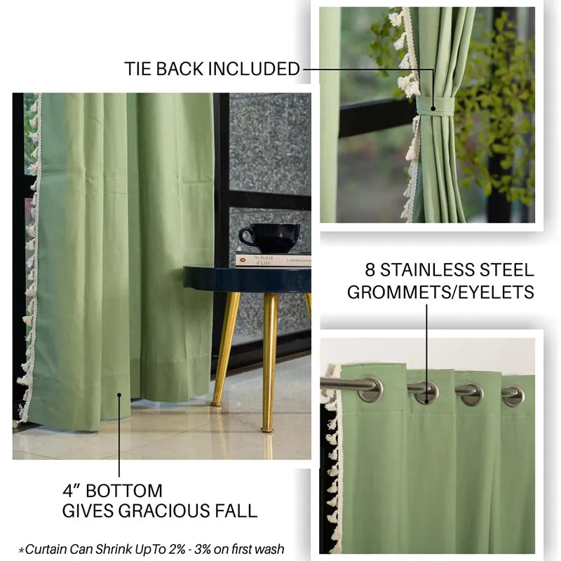 Urban Space Aura Curtain - Sage Green media 5