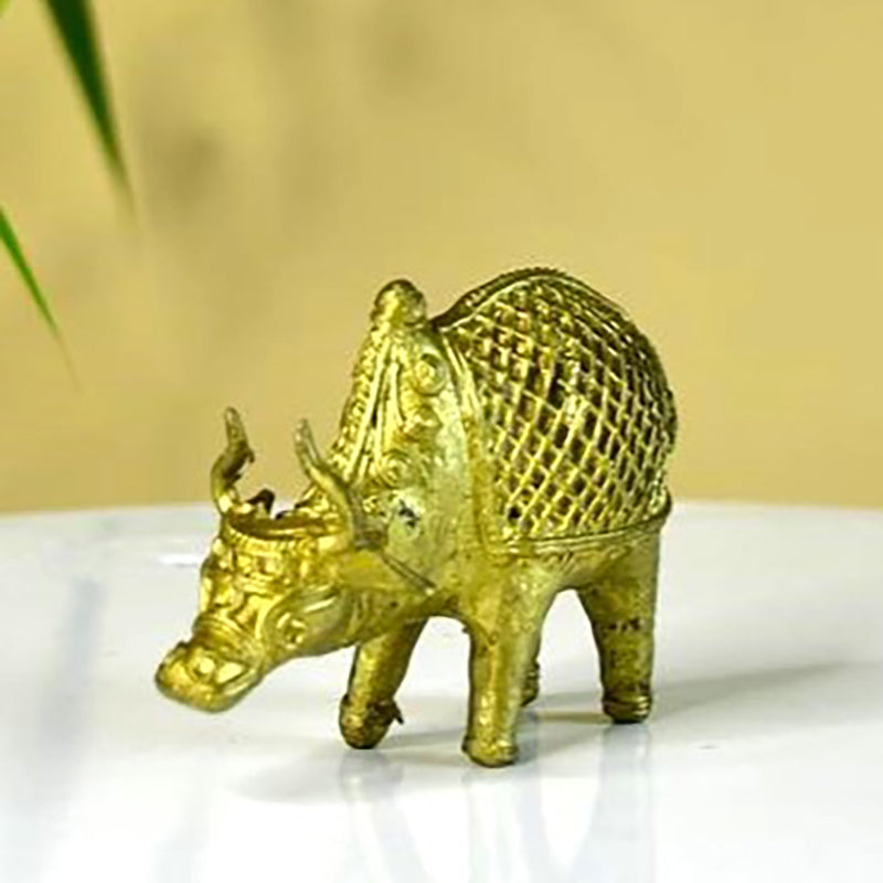 Ethnic Lega Bull Showpiece