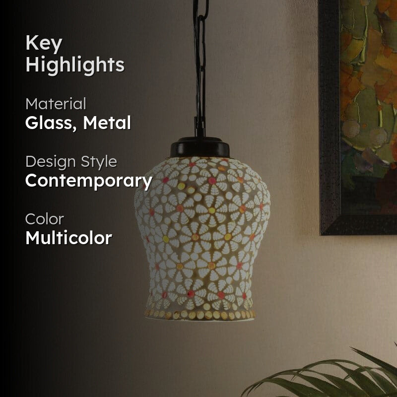 Marcus Bloom Glass Ceiling Lamp media 2