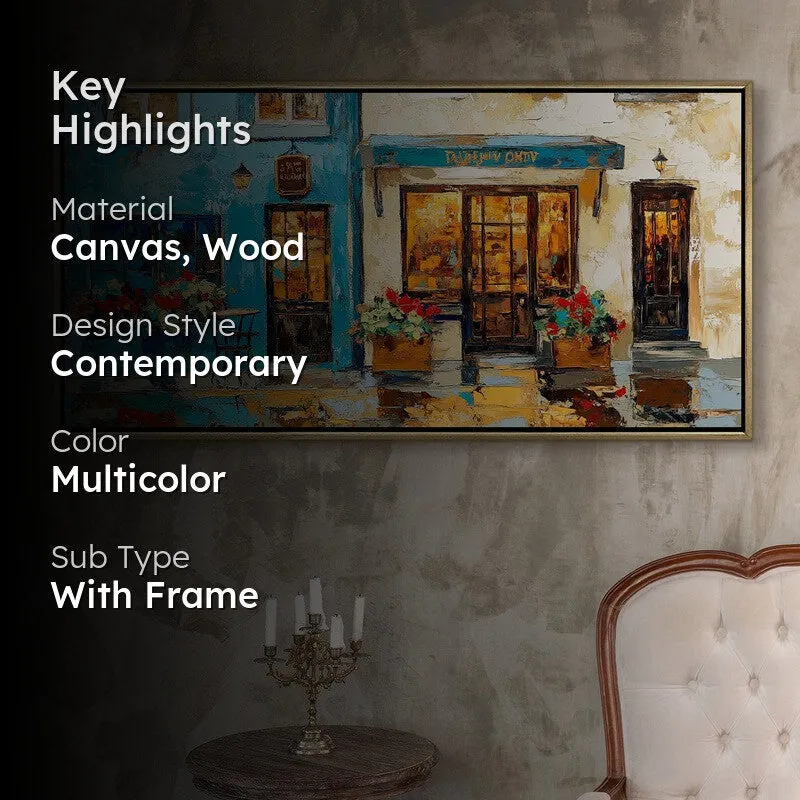 Glisten Canvas Wall Painting With Frame media 2