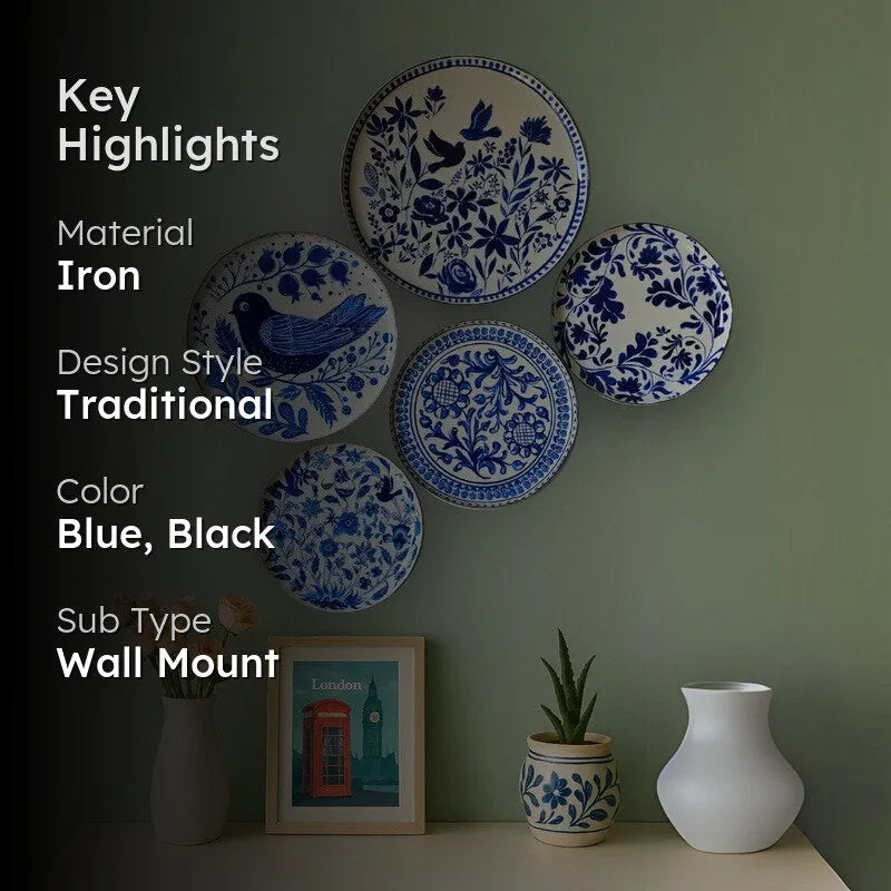 Holland Charm Metal Wall Plate - Set OF Five media 2