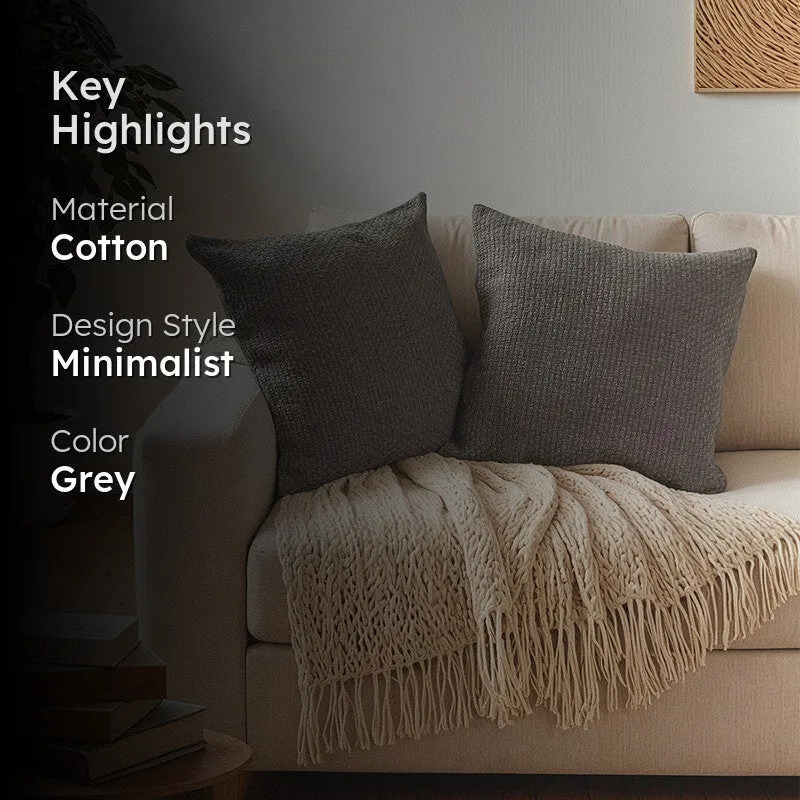 Thessa Dream Cushion Cover (Grey) - Set Of Two media 2
