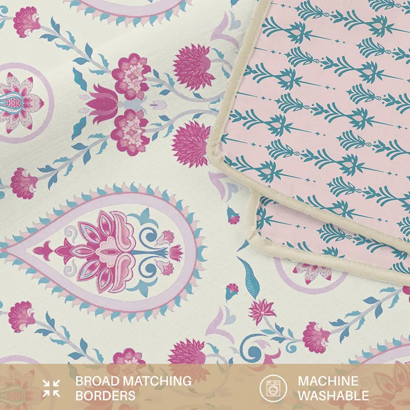 Urban Space Persian Courtyard Reversible Dohar - Pink media 7