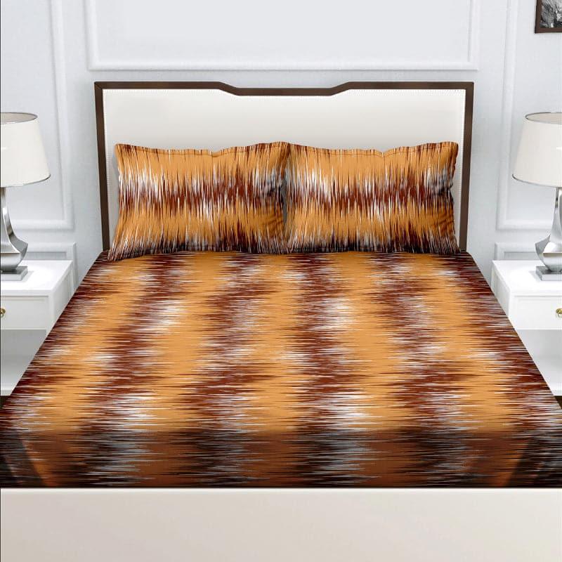 Esmeda Roga Cotton Bedsheet (Brown) - 104 TC media 3