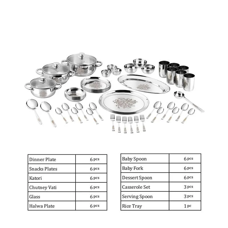 Kraft Xelvia Xelina Dinner Set - 58 Piece Set media 9