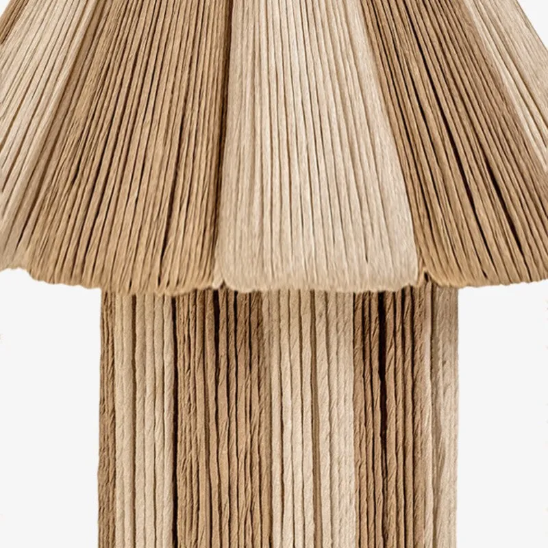 Orange Tree Kenji Mild Steel Table Lamp Conical - White,Brown media 9
