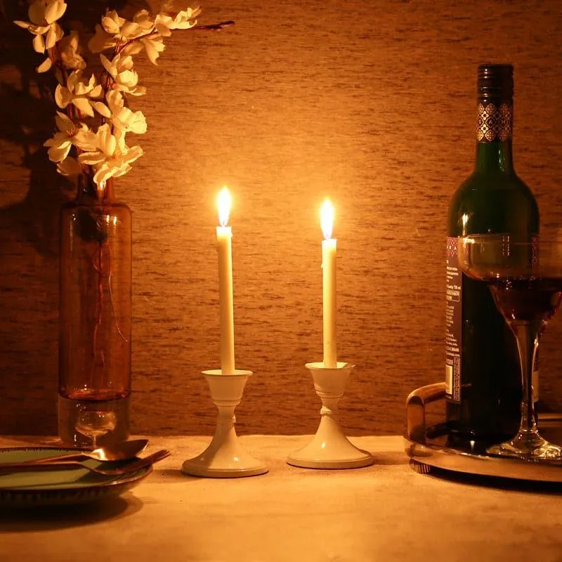 Gale Candle Holder (White) - Set Of Two media 3