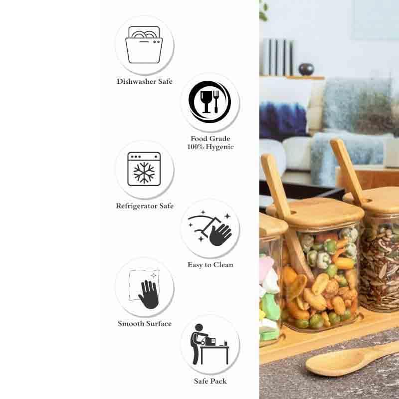 Prep It Masala Jar Square(230 mL Each) - Set of Three media 6