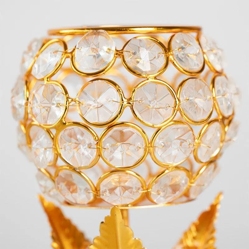 Crystal Flower Tealight Candle Holder - Set Of Two media 6