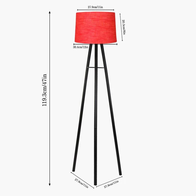 Sleekie Tripod Floor Lamp - Maroon media 6