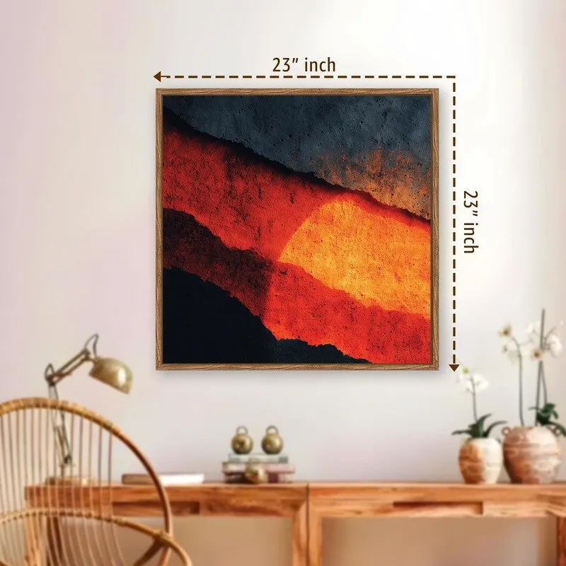 The Lava Lines Canvas Wall Art With Frame media 10