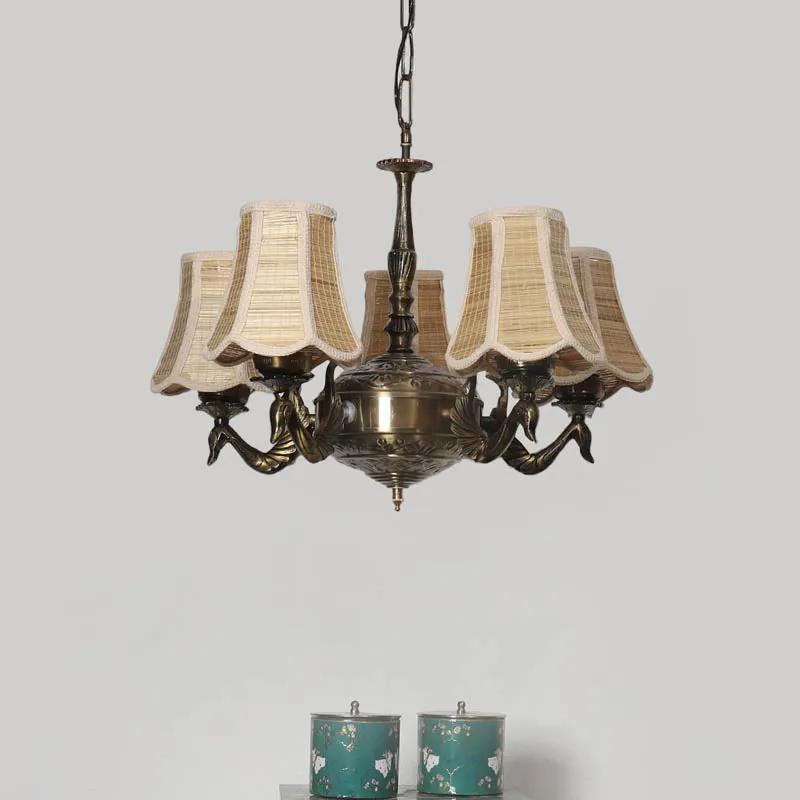 Jvalana Conical Golden Antique Ceiling Lamp media 2