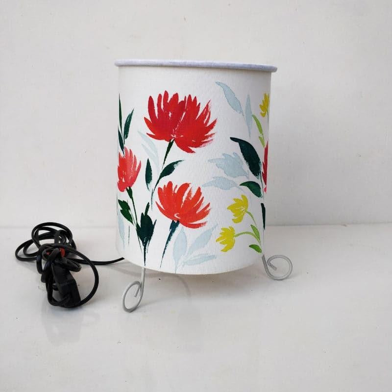 Drepo Flora Handpainted and Metal Fabric Table Lamp - Multicolor media 5