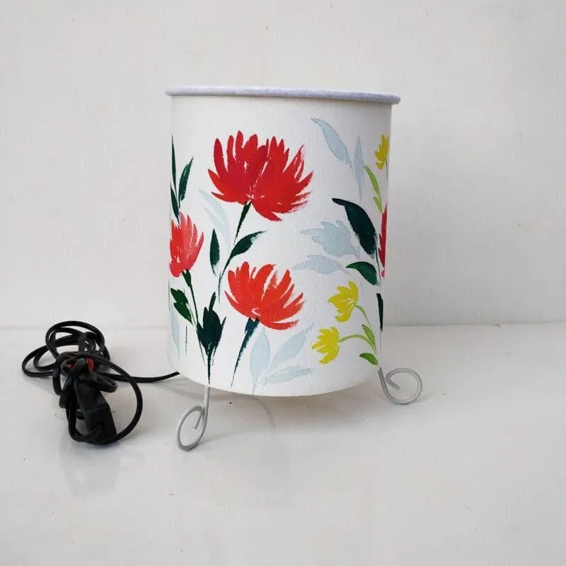 Drepo Flora Handpainted and Metal Fabric Table Lamp - Multicolor media 5