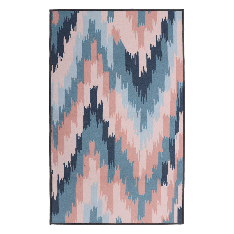 Azure Ikats Anti-Skid Carpet