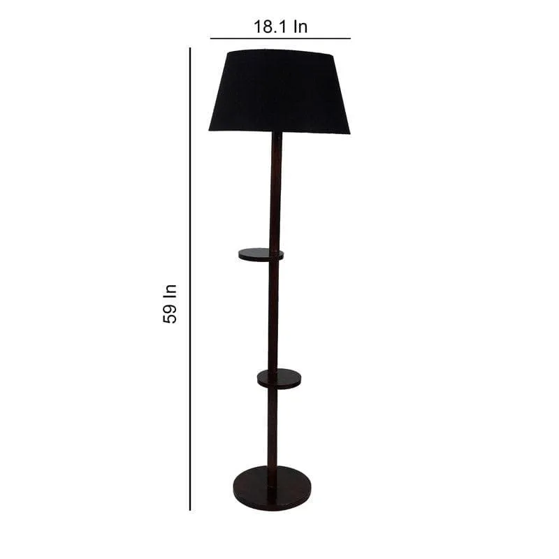 Lark Grace Floor Lamp With Shelf - Black media 5