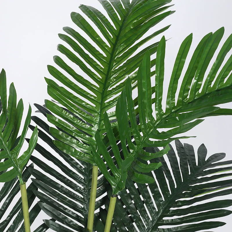 Frondelle Artificial Areca Palm With Black Plastic Pot - 4 Feet media 4