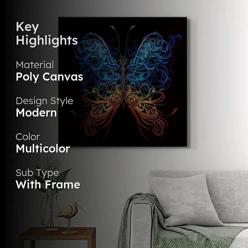 Vibrant Butterfly Wall Painting media 2