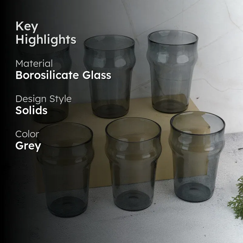 Golden Ember Drinking Glass(290 mL) - Set Of Six media 2