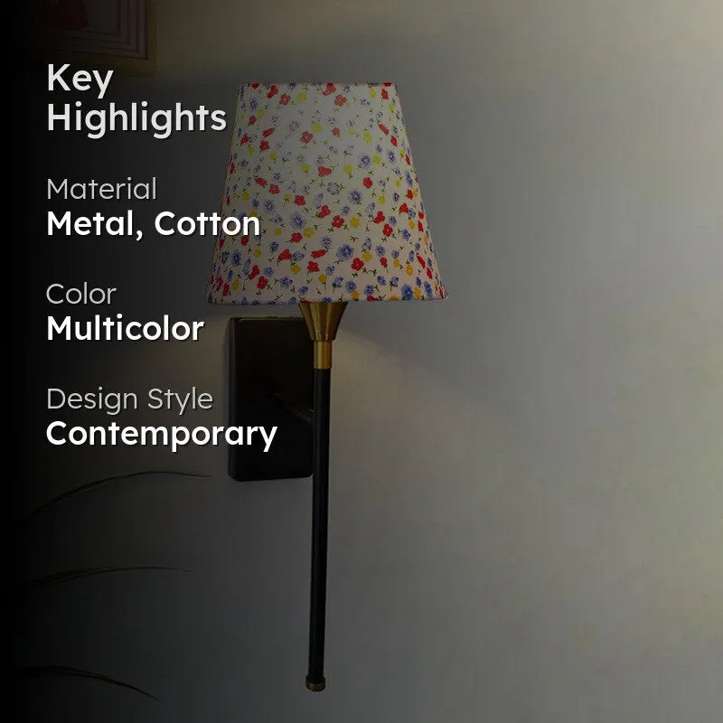 Corvessa Printed Metal Wall Lamp media 2