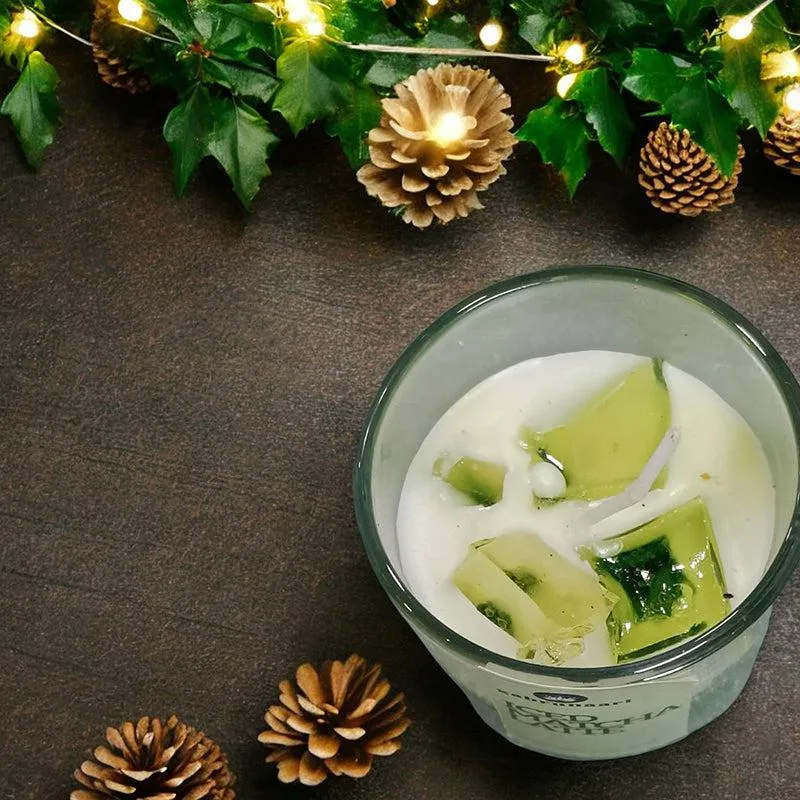 Matcha Latte Coffee Scented Soy Wax Candle media 6
