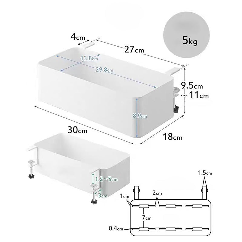 Desk Dock Carbon Steel Rack - White media 3