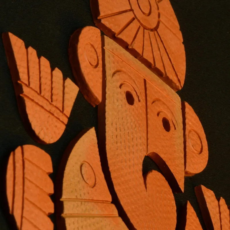 Ekadanta Echo Terracotta Wall Art media 4