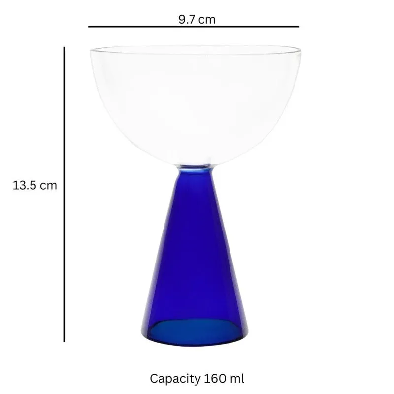 Royal Indigo Wine Glass(160 mL) - Set Of Two media 6