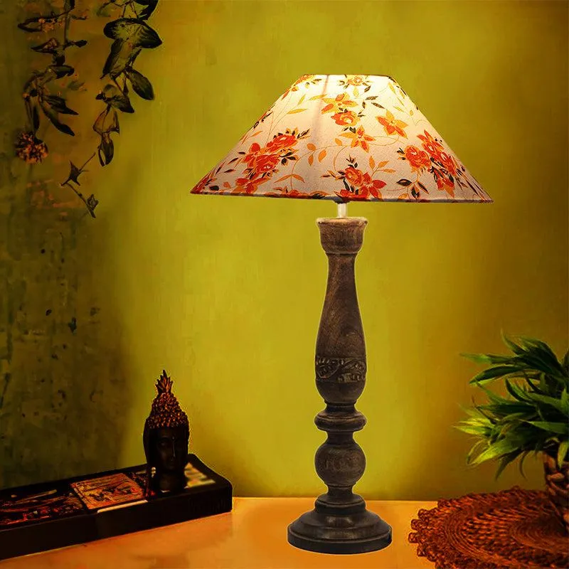 Nihara Ibis Flora Fabric Table Lamp - Multicolor media 1