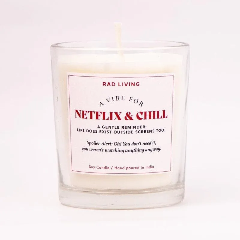 Netflix and Chill Soy Wax Scented Jar Candle media 4