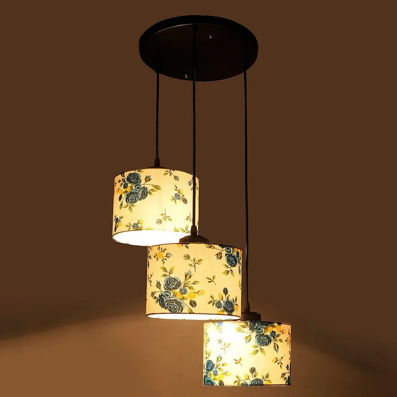 Lumera Drift Metal Ceiling Lamp - White & Blue media 6