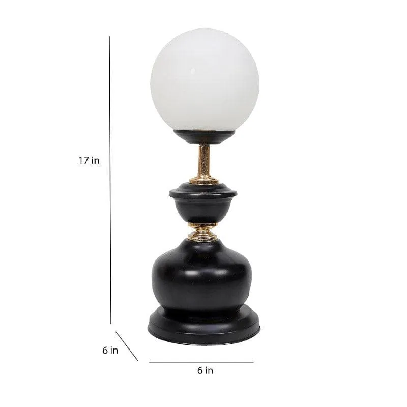 Togo Rossi Moon LED Glass Table Lamp - White,Black media 5