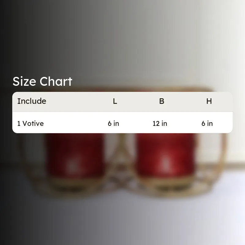 Suzette Double Votive - Red media 4