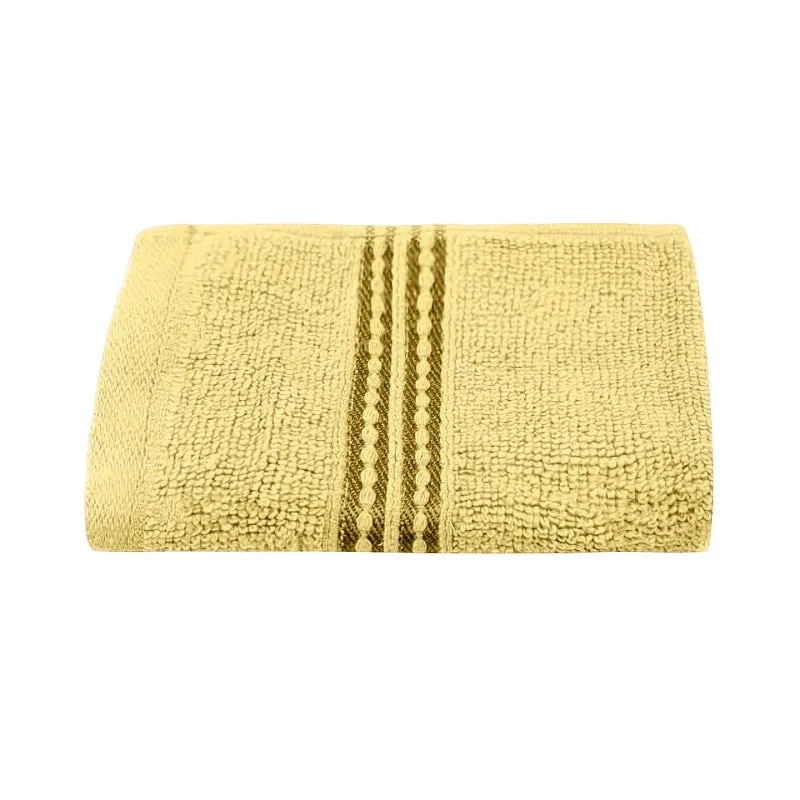 Micro Cotton LuxeDry Solid Face Towel (Yellow) - Set Of Four media 5