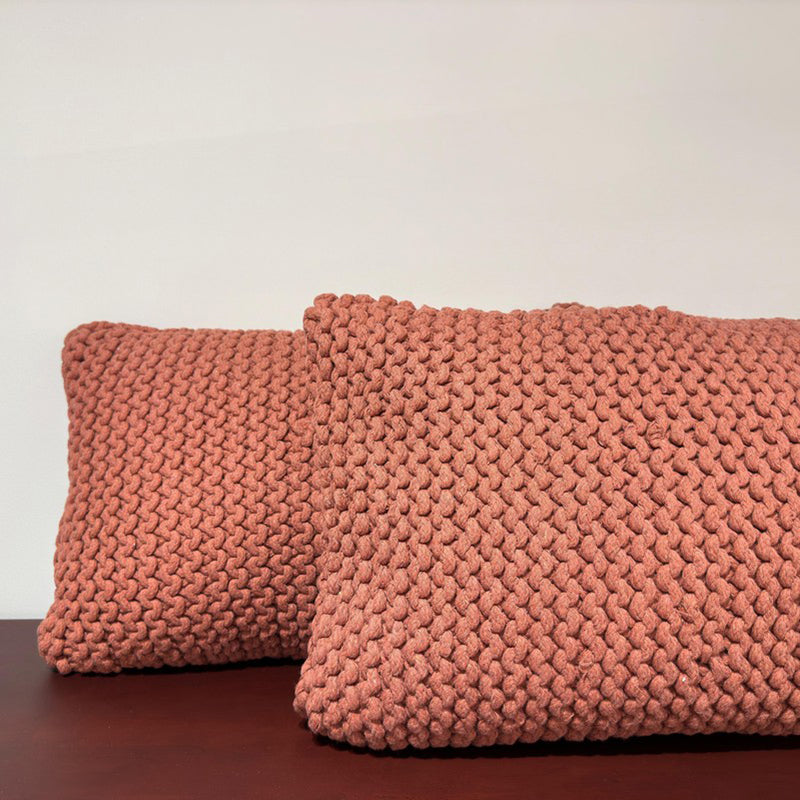 Zenvia Cushion Cover (Red) - Set Of Two media 3