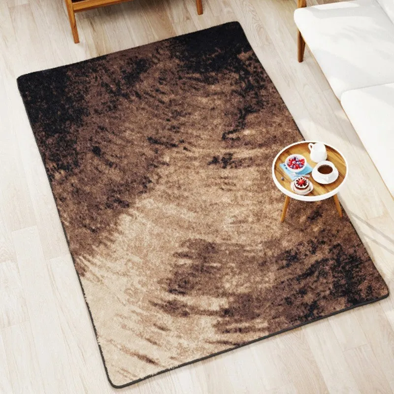 Veyric Abstract Micro Fiber Area Rug - Brown media 3