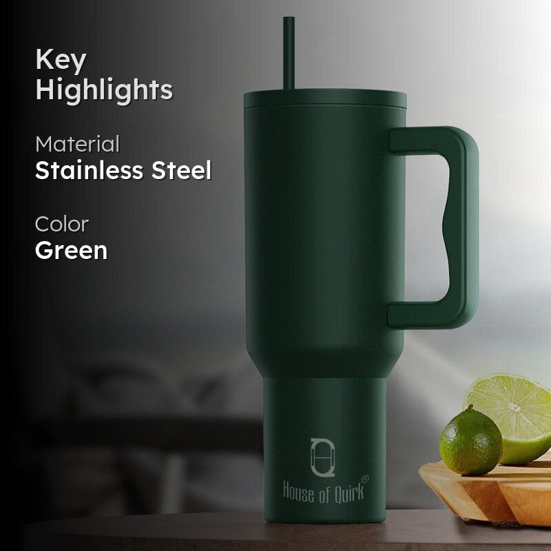 Hydra Boost Stainless Steel Tumbler (1200 ML) - Dark Green image 2
