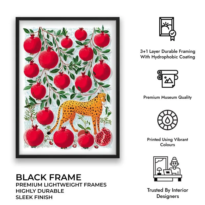 Scarlet Canvas Wall Painting - Black Frame media 9