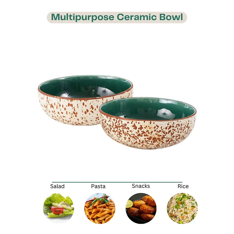 Cinnamon Swirls Ceramic Serving Bowl (1000mL)- Set Of Two media 7