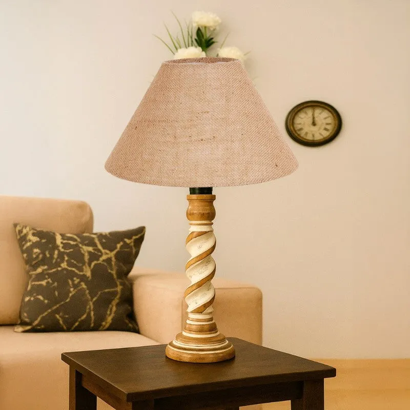 Modera Orlo Wooden Table Lamp - Beige media 4