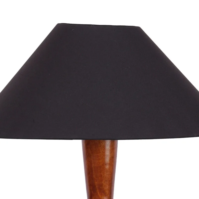 Krida Vintage Wooden Floor Lamp - Black media 5