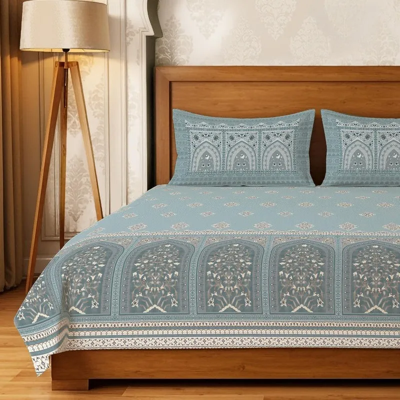 Urban Space Royal Simplicity Fitted Cotton Bedsheet - 300 TC media 3