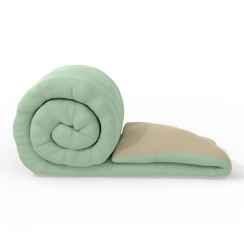 Herbert Reversible Solid Comforter (Sage Green) - 120 GSM media 7