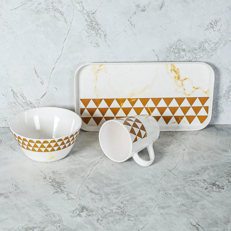 Mivono Serving Set (Brown & White) - Three Piece Set media 6