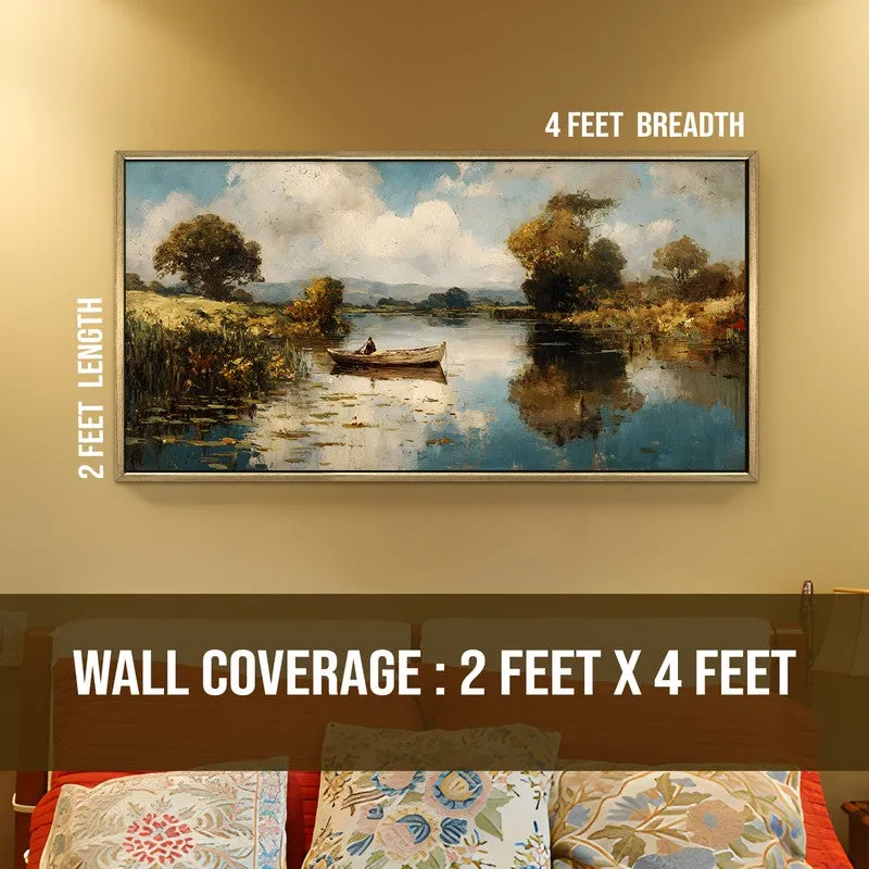 Dreamy Lake Horizon Wall Art media 8