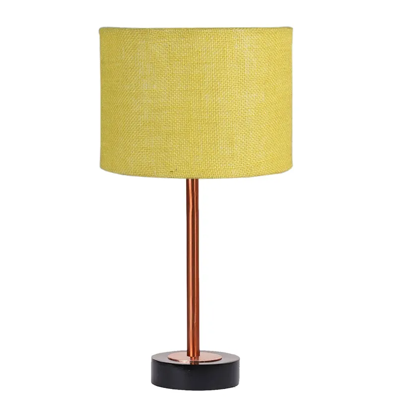 Sienna I Rodin Wooden Table Lamp - Yellow,Copper,Black media 4