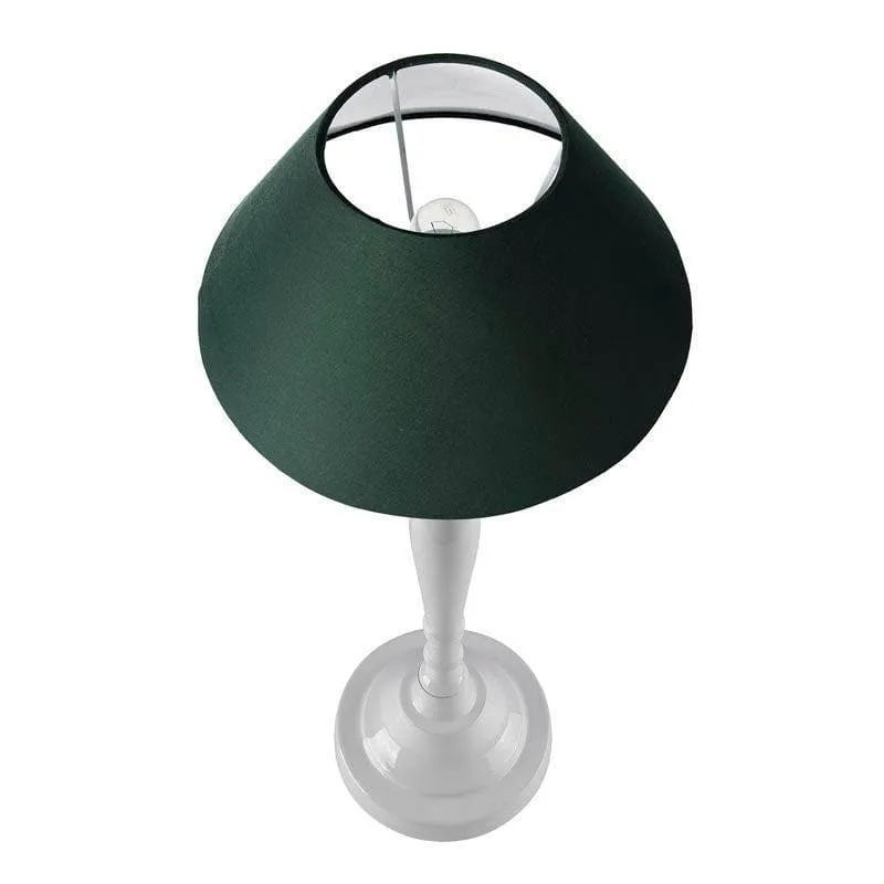 Imperial Fabric Table Lamp - White,Green media 3